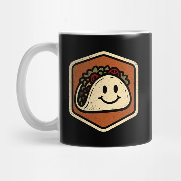 Retro Taco Badge by CreativeSage